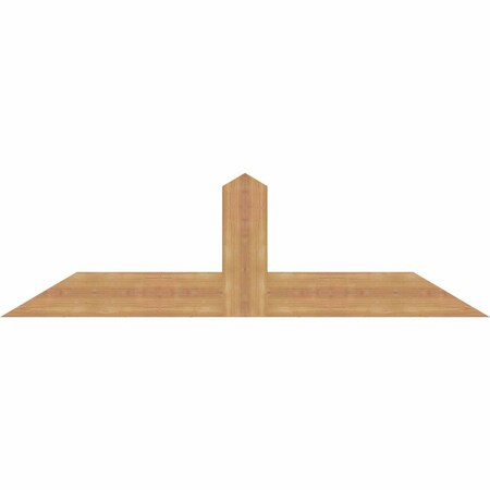 Ekena Millwork Portland Smooth Timber Gable Bracket, Western Red Cedar, 60"W x 17"H x 1 1/2"D x 5 1/2"F, 7/12 Pitch GBW060X17X0206POR00SWR